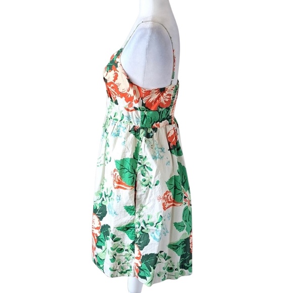 Chic Tommy Hilfiger Plus Size White Sundress - Orange Hibiscus with Pockets! - Picture 6 of 10